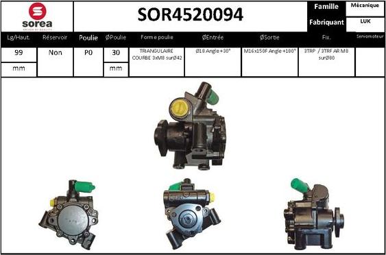 STARTCAR SOR4520094 - Гідравлічний насос, рульове управління, ГУР avtolavka.club