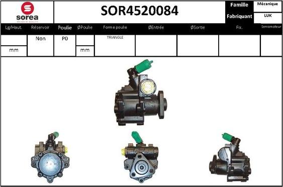 STARTCAR SOR4520084 - Гідравлічний насос, рульове управління, ГУР avtolavka.club