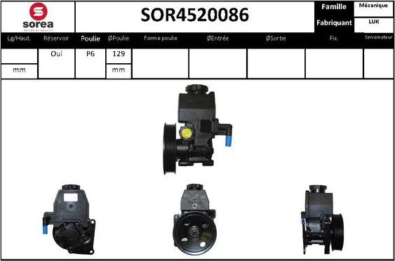 STARTCAR SOR4520086 - Гідравлічний насос, рульове управління, ГУР avtolavka.club