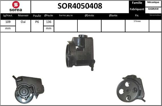 STARTCAR SOR4050408 - Гідравлічний насос, рульове управління, ГУР avtolavka.club