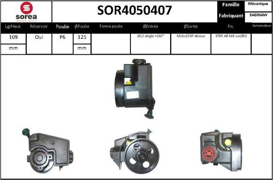 STARTCAR SOR4050407 - Гідравлічний насос, рульове управління, ГУР avtolavka.club