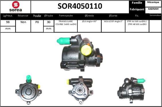 STARTCAR SOR4050110 - Гідравлічний насос, рульове управління, ГУР avtolavka.club