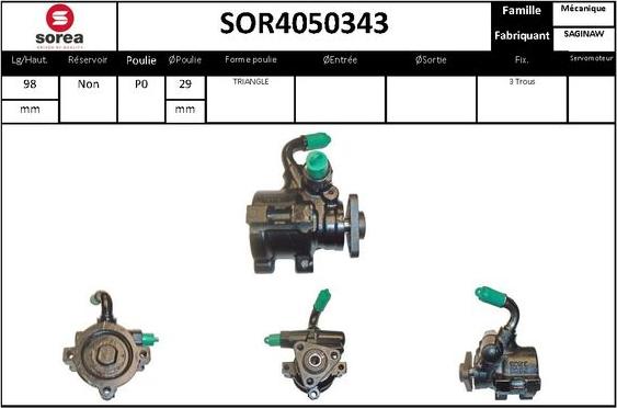 STARTCAR SOR4050343 - Гідравлічний насос, рульове управління, ГУР avtolavka.club