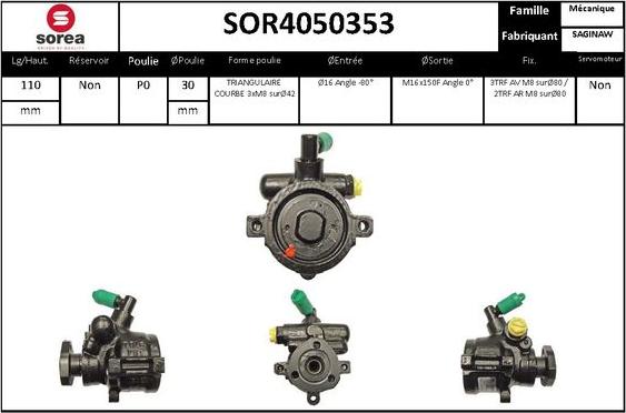 STARTCAR SOR4050353 - Гідравлічний насос, рульове управління, ГУР avtolavka.club