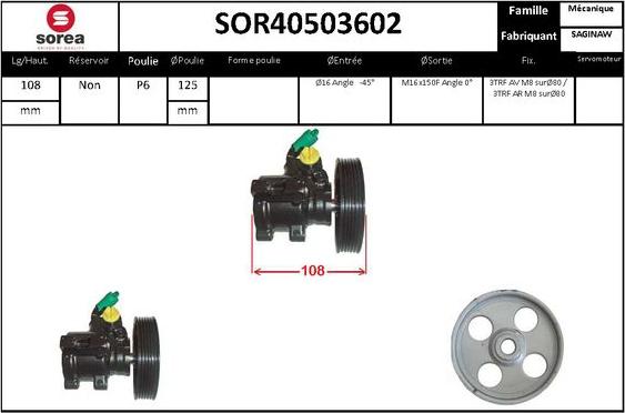 STARTCAR SOR40503602 - Гідравлічний насос, рульове управління, ГУР avtolavka.club