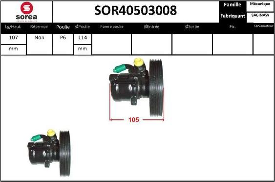 STARTCAR SOR40503008 - Гідравлічний насос, рульове управління, ГУР avtolavka.club