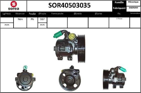 STARTCAR SOR40503035 - Гідравлічний насос, рульове управління, ГУР avtolavka.club