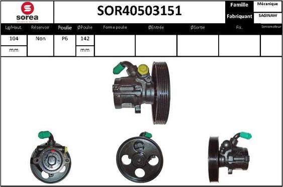 STARTCAR SOR40503151 - Гідравлічний насос, рульове управління, ГУР avtolavka.club