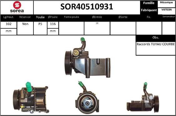 STARTCAR SOR40510931 - Гідравлічний насос, рульове управління, ГУР avtolavka.club