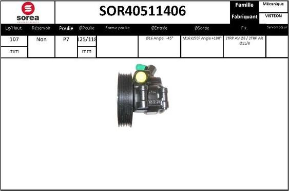 STARTCAR SOR40511406 - Гідравлічний насос, рульове управління, ГУР avtolavka.club