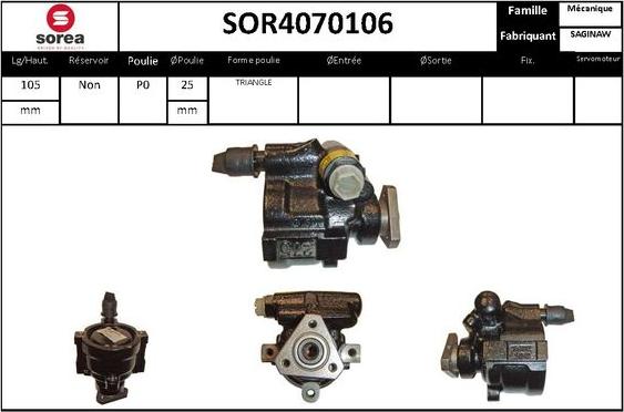 STARTCAR SOR4070106 - Гідравлічний насос, рульове управління, ГУР avtolavka.club