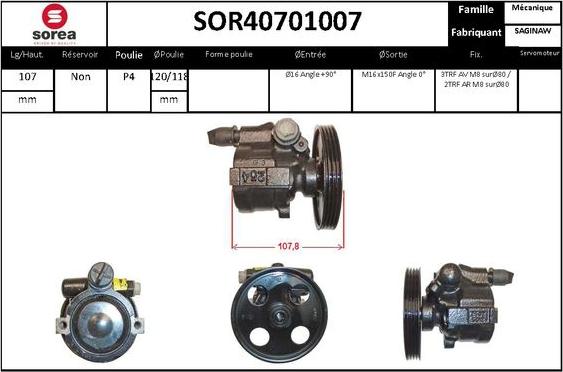 STARTCAR SOR40701007 - Гідравлічний насос, рульове управління, ГУР avtolavka.club