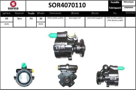 STARTCAR SOR4070110 - Гідравлічний насос, рульове управління, ГУР avtolavka.club