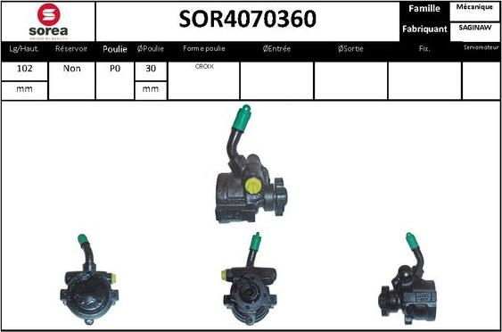 STARTCAR SOR4070360 - Гідравлічний насос, рульове управління, ГУР avtolavka.club