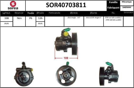 STARTCAR SOR40703811 - Гідравлічний насос, рульове управління, ГУР avtolavka.club