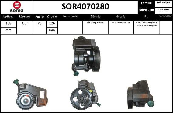 STARTCAR SOR4070280 - Гідравлічний насос, рульове управління, ГУР avtolavka.club