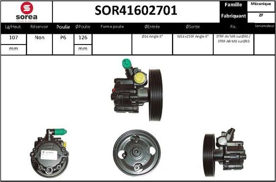 STARTCAR SOR41602701 - Гідравлічний насос, рульове управління, ГУР avtolavka.club