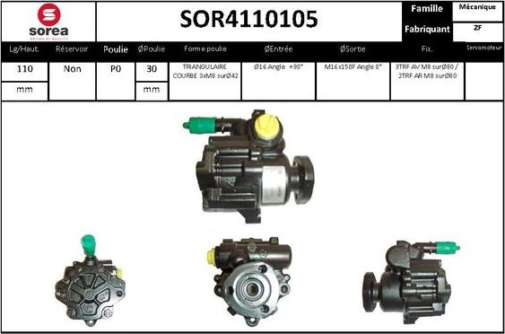 STARTCAR SOR4110105 - Гідравлічний насос, рульове управління, ГУР avtolavka.club