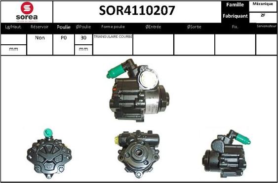 STARTCAR SOR4110207 - Гідравлічний насос, рульове управління, ГУР avtolavka.club