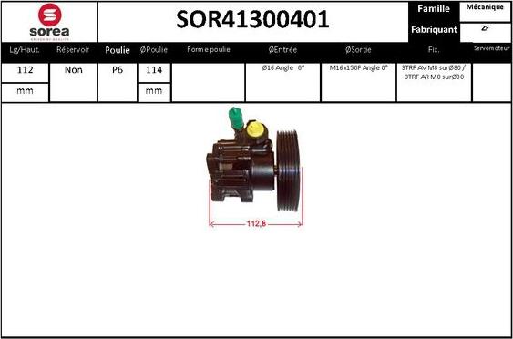 STARTCAR SOR41300401 - Гідравлічний насос, рульове управління, ГУР avtolavka.club