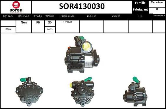 STARTCAR SOR4130030 - Гідравлічний насос, рульове управління, ГУР avtolavka.club