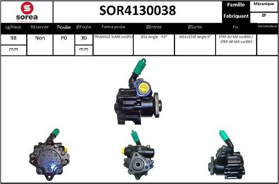 STARTCAR SOR4130038 - Гідравлічний насос, рульове управління, ГУР avtolavka.club