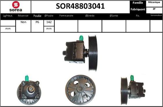 STARTCAR SOR48803041 - Гідравлічний насос, рульове управління, ГУР avtolavka.club