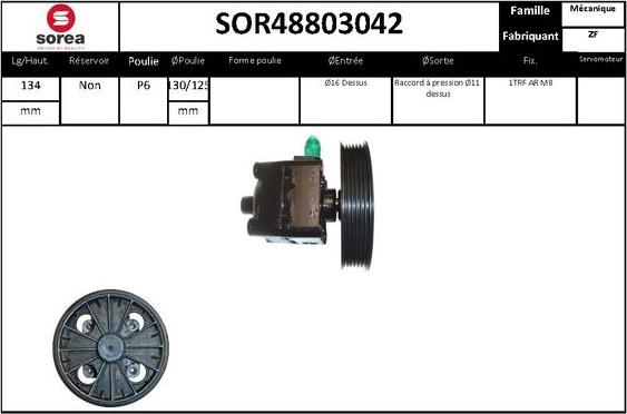 STARTCAR SOR48803042 - Гідравлічний насос, рульове управління, ГУР avtolavka.club