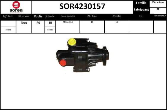 STARTCAR SOR4230157 - Гідравлічний насос, рульове управління, ГУР avtolavka.club