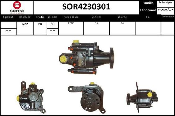 STARTCAR SOR4230301 - Гідравлічний насос, рульове управління, ГУР avtolavka.club