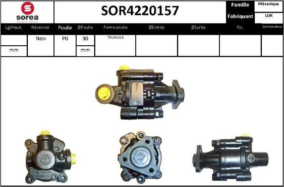 STARTCAR SOR4220157 - Гідравлічний насос, рульове управління, ГУР avtolavka.club