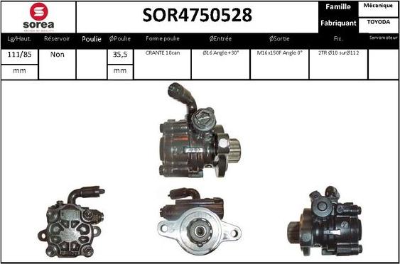 STARTCAR SOR4750528 - Гідравлічний насос, рульове управління, ГУР avtolavka.club