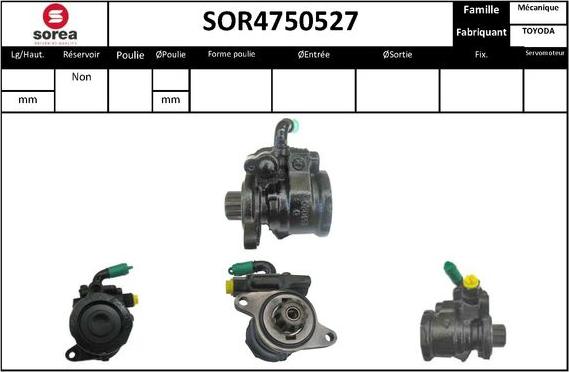 STARTCAR SOR4750527 - Гідравлічний насос, рульове управління, ГУР avtolavka.club