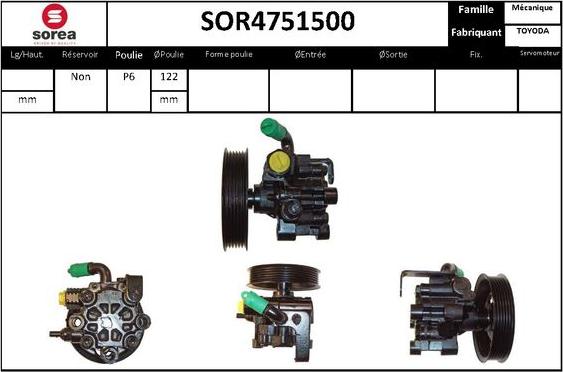 STARTCAR SOR4751500 - Гідравлічний насос, рульове управління, ГУР avtolavka.club