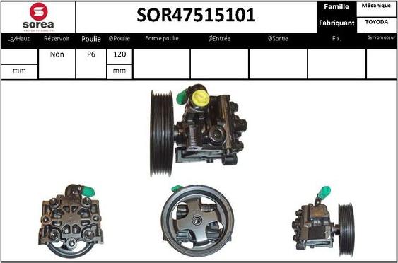 STARTCAR SOR47515101 - Гідравлічний насос, рульове управління, ГУР avtolavka.club