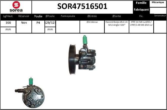 STARTCAR SOR47516501 - Гідравлічний насос, рульове управління, ГУР avtolavka.club