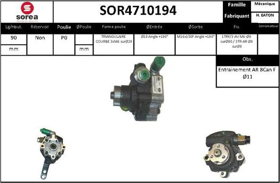 STARTCAR SOR4710194 - Гідравлічний насос, рульове управління, ГУР avtolavka.club