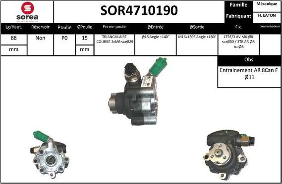 STARTCAR SOR4710190 - Гідравлічний насос, рульове управління, ГУР avtolavka.club