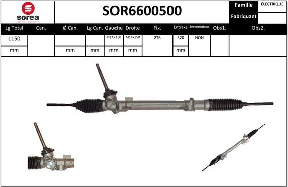 STARTCAR SOR6600500 - Рульовий механізм, рейка avtolavka.club