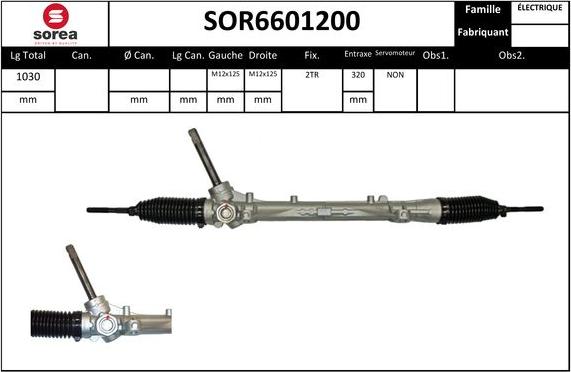 STARTCAR SOR6601200 - Рульовий механізм, рейка avtolavka.club