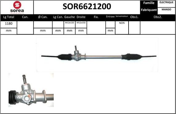 STARTCAR SOR6621200 - Рульовий механізм, рейка avtolavka.club