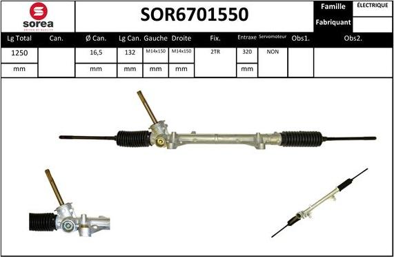 STARTCAR SOR6701550 - Рульовий механізм, рейка avtolavka.club