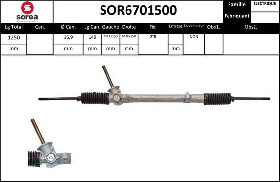 STARTCAR SOR6701500 - Рульовий механізм, рейка avtolavka.club