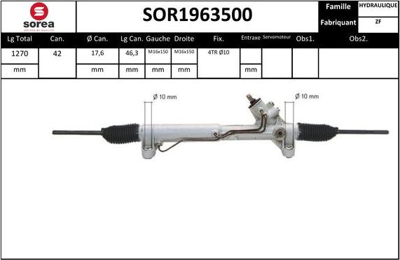 STARTCAR SOR1963500 - Рульовий механізм, рейка avtolavka.club