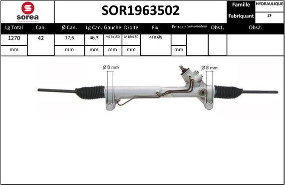 STARTCAR SOR1963502 - Рульовий механізм, рейка avtolavka.club