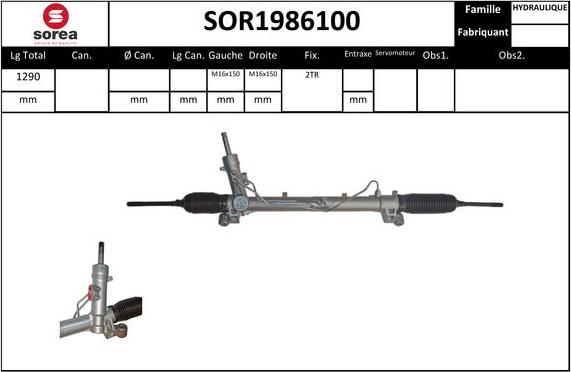 STARTCAR SOR1986100 - Рульовий механізм, рейка avtolavka.club