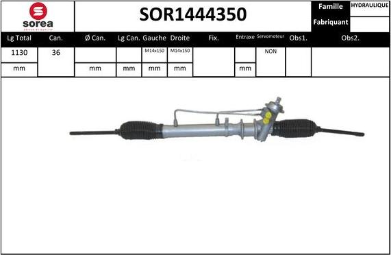 STARTCAR SOR1444350 - Рульовий механізм, рейка avtolavka.club