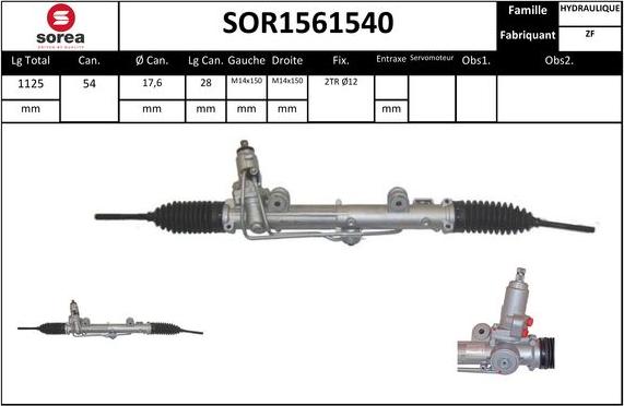 STARTCAR SOR1561540 - Рульовий механізм, рейка avtolavka.club