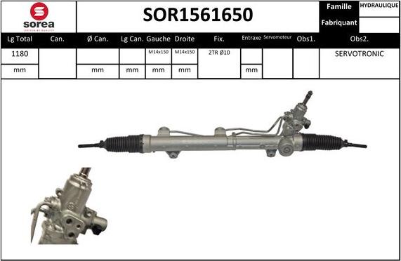 STARTCAR SOR1561650 - Рульовий механізм, рейка avtolavka.club