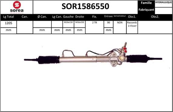 STARTCAR SOR1586550 - Рульовий механізм, рейка avtolavka.club